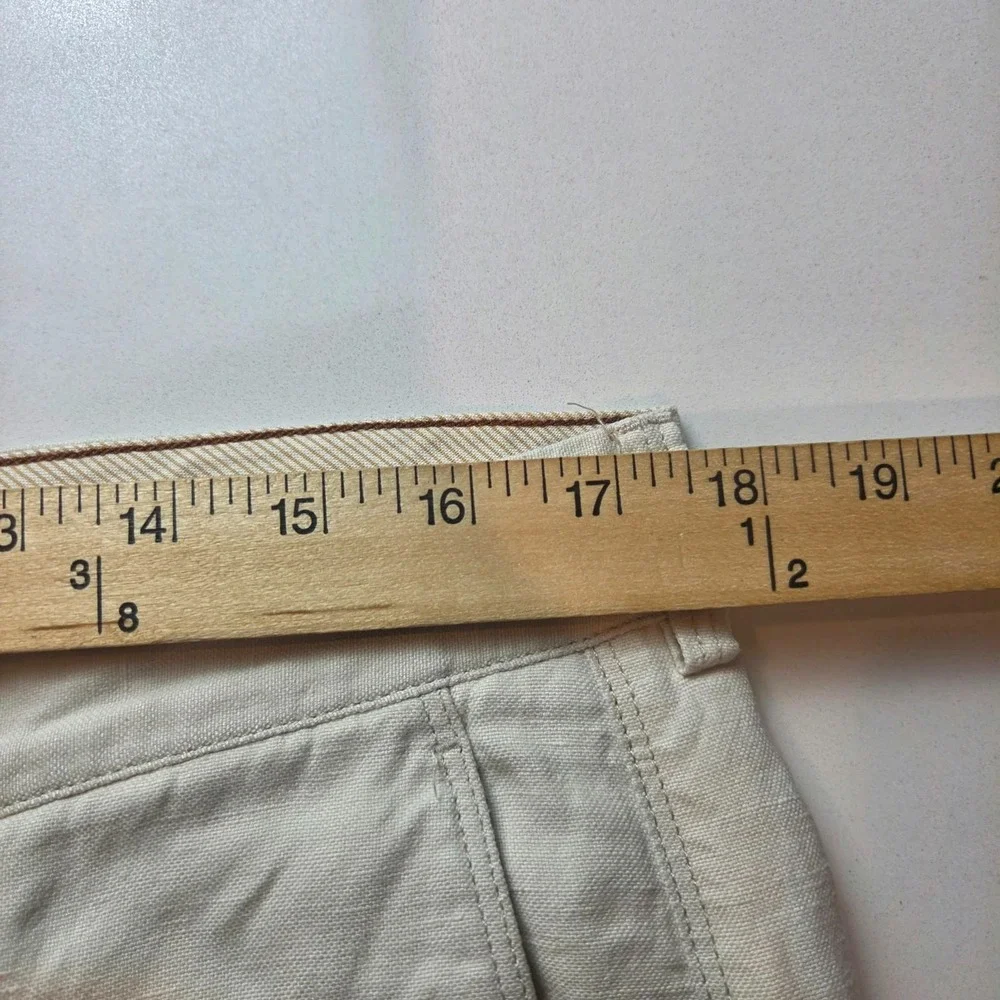 Tommy Bahama Silk Linen Blend Khaki Pants Men's 34x30(35x28) Flat Front Hawaiian